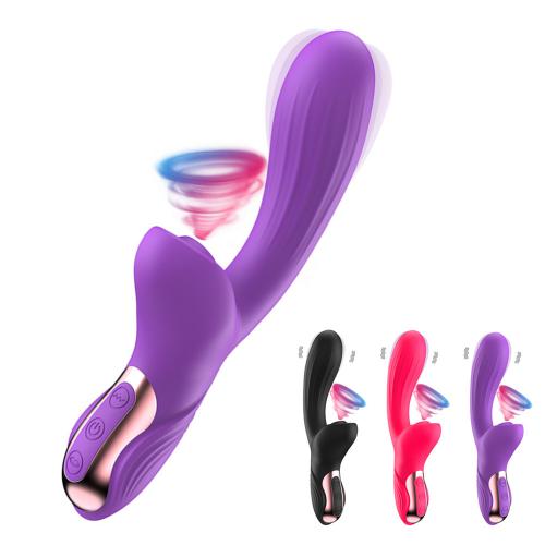  Adult sex toy shop of new design of 2 in 1 sucking and vibrating AV vibrator to stimulate G-spot, clitoris and labia