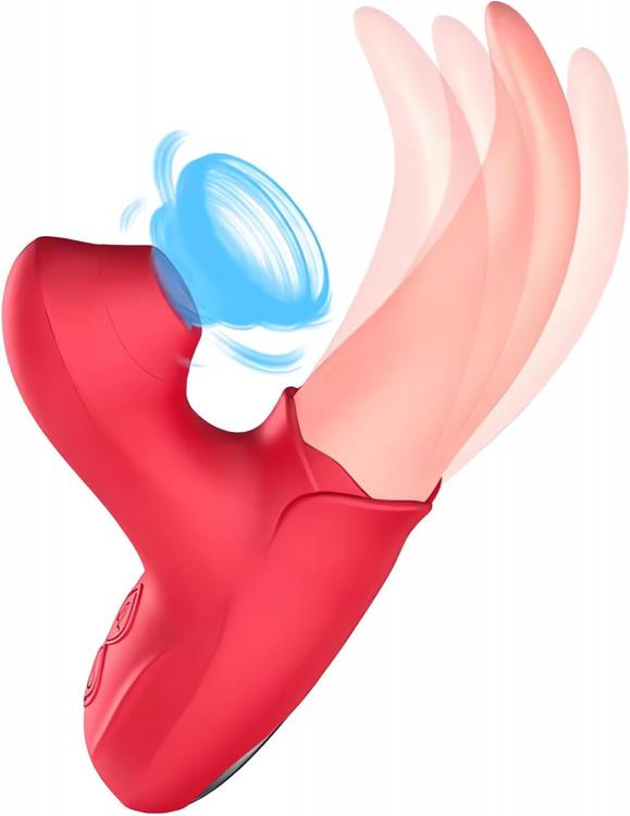  . Adult Sex Products Wholesale Vibrator for Wonens Toy G Spot Dildo Tongue Sucking Stimulator