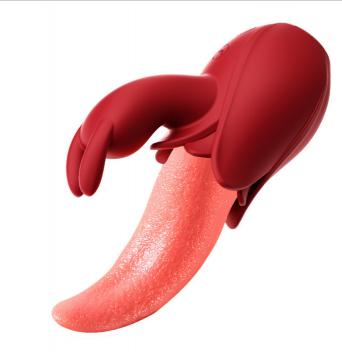  Factory manufacturing of 2 in 1 vibrations rabbit  vibrator for female to stimulate G-spot, clitoris and labia