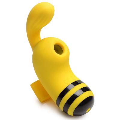 10 Frequency Vibrating Mini Bullet Female Sucking Sex Toys Sucky Bee Clitoral Stimulating Finger Vibrator for Women