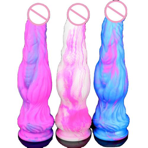 10 Inch Mix Color Liquid Silicone Huge Big Penis Monster Dragon Alien Male Dildo for Women Female Masturbation Adult Sex Product