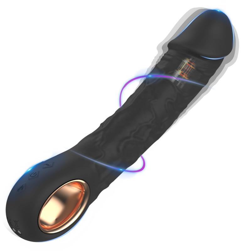 10 Strong Vibration Modes Clitoral Stimulator Women Adult Sex Toys G-Spot Heating 22cm Realistic Silicone Dildo Anal Vibrator