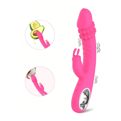 10 Vibration Modes Vagina G-Spot Clitoris Stimulator Rabbit Vibrator Heating G-point Women Dildo Vibrator with Pull Ring