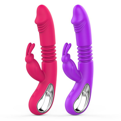 12 Speed Vibration Thrusting Warming Dildo Vibrator Female Masturbation Toys G-Spot Rabbit Vibrator Women with Heating Function