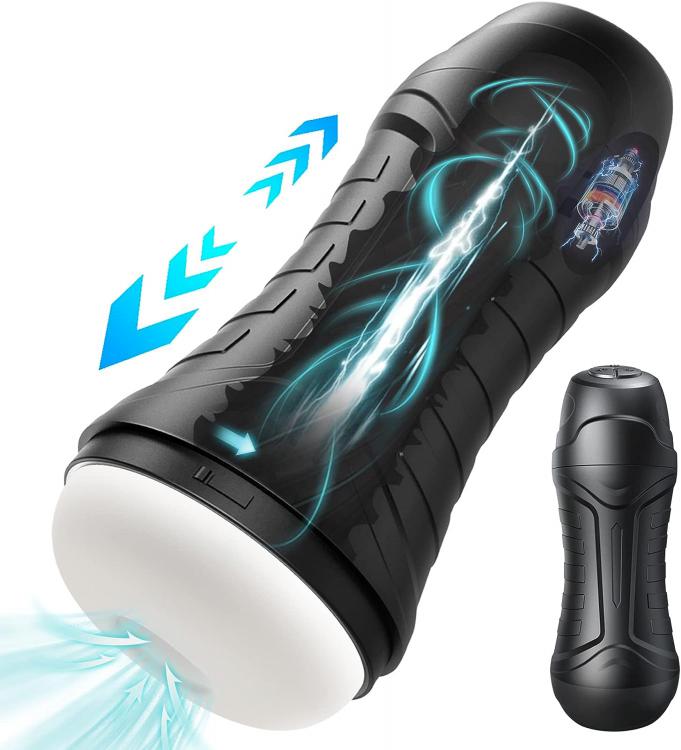 3 Vibration and 3 Suction Modes 3D Vagina Pocket Pussy Electric Stroker Suck Masturbator Cup Stimulator Oral Sex Toy for Men