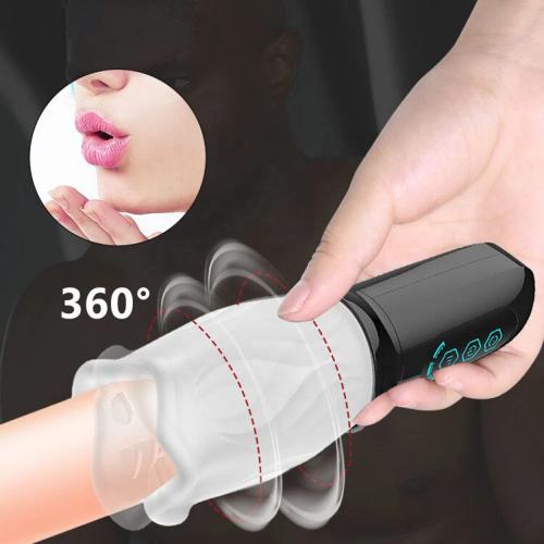 360 Automatic Rotation Vibrator Men Penis Vagina Artificial Pussy Glans Male Masturbation Machine Masturbator Sextoy