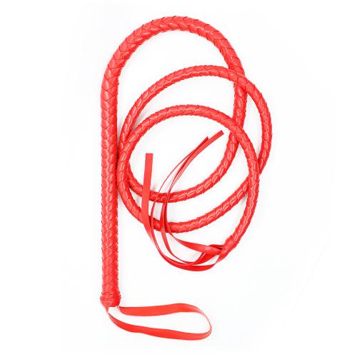 6.2 Inch 1.9m Japanese BDSM Bondage Spanking Long Whip Adults Sex Toy PU Leather Sex Whip for Couples Cosplay Play