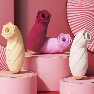 7-Frequency Vibration Rose Suction Toy Sucking Nipple Female Masturbation Clitoral Stimulation Vibrator for Women