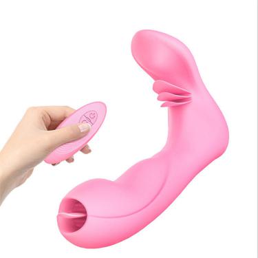 7 Vibrations Modes Factory Price Butterfly Shape G Spot Vibrator Wireless Remote Female Tongue Clitoral Vibrator