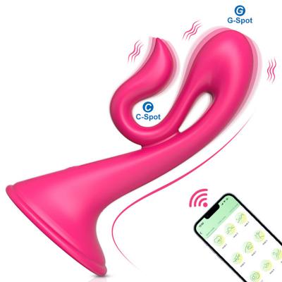 APP Control Female Orgasm Masturbation Vagina Massager Clit Clitoris Stimulator Women Swan G-spot Vibrator with Suction Cup