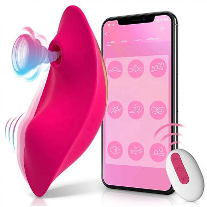 APP Remote Control 9 Suction Vibration Mode Female Wearable Vibrating Massager Panty Women Vibrator With Clitoral Nipple Sucking