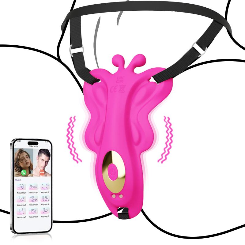 APP Wireless Control Female New Vibrating Panties Sexy Lady Underwear Tong Panty Butterfly Wearable Vibrator Invisible for Women