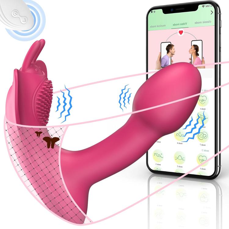 App Remote Control G Spot Dildo Vibrator Vaginal Pussy Clitoris Stimulator Wearable Butterfly Briefs Vibrator Sex Toy for Women