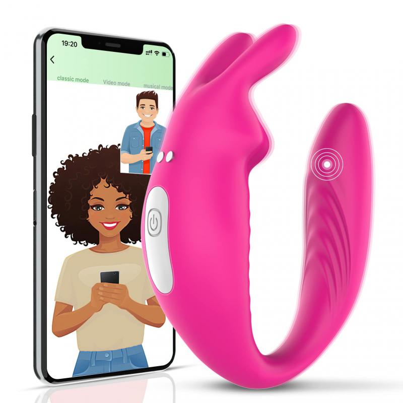 App Wireless Control Dual Vibrating Clitoral Stimulator Massager G-Spot Wearable Panty Couples Vibrator for Women Outdoor