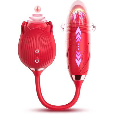 Custom 10 Speed Suction G Spot Vaginal Clitoral Stimulation Women Rose Sex Toy Sucking Vibrator for Female Masturbation Massage