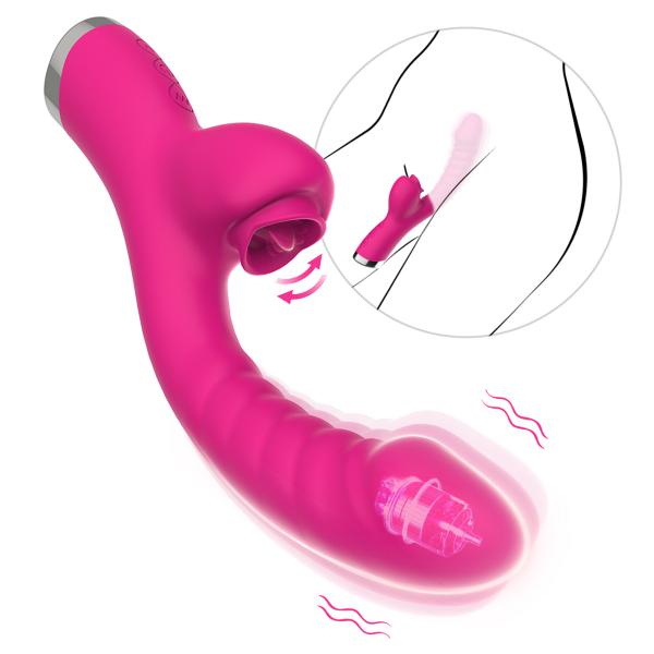 Dildo Vibrator Sex Toys Tongue Licking Clitoris Stimulation Vibrators for Women Clit G Spot Stimulator Female Vagina Masturbator