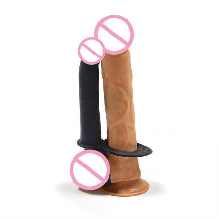 Double Penetration Vibrator Sex Toys Penis Strapon Dildo for Man Beginner