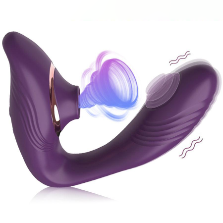 Double Point Female Clitoral Stimulation Slapping Pulsations Sucker Vibrator G-Spot Clitoris Sucking Flapping Vibrator for Women