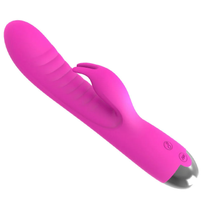 Dual Motors Pussy Vibrator Female Vibes Clitoral Masturbation Vaginal Stimulating Triggering Silicone Rabbit Vibrator for Women