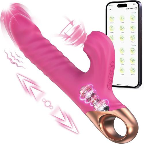 FairyKiss  APP Control Finger Thrusting & Sucking Vibrator Dildo Sex Women G Spot Vibrator Clitoral Stimulator Double Pleasure
