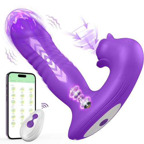 FairyKiss APP Control & Remote  Control Long Distance Rose Vibrator Double Clitoral Stimulation Super Women Pleasure Sex Orgasm