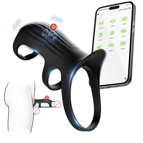 FairyKiss APP Control Vibrating Cock Ring Wearable Penis  Sex Toys for Men Vibrator Adult Sex Toys for Couples G Spot Stimulator