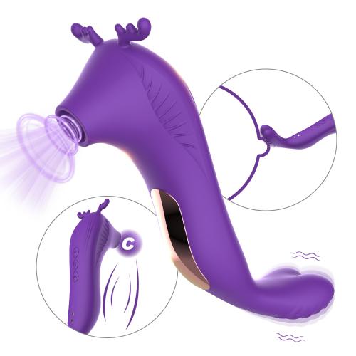 FairyKiss Famale Soft Silicone Waterproof  Vibrator Clitoral Nipple Anal Clitoral Massager Vibrating & Sucking Sexual Pleasure