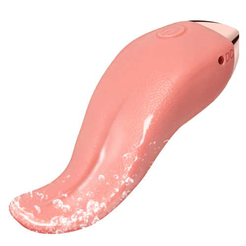 FairyKiss Flesh Tongue Vibrator Licking Soft Silicone Safe Mini Portable Small Stimulator Massager Waterproof 10 Vibration Modes
