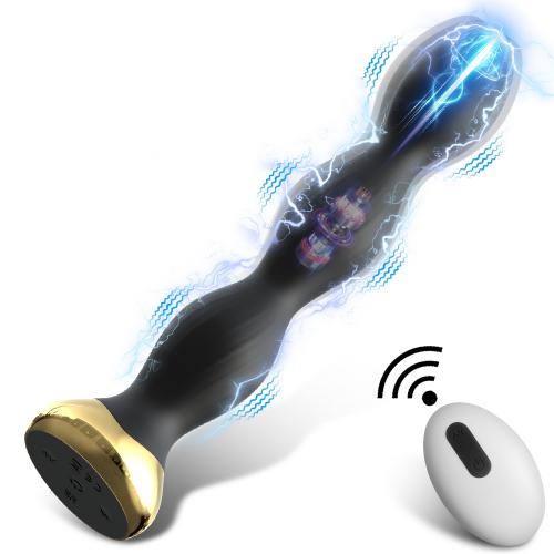 FairyKiss Light Electric Shock  Anal Plug Vibrator   Remote Control 10 Vibration Modes  Adult Toys for Couples  Butt  Sex Game