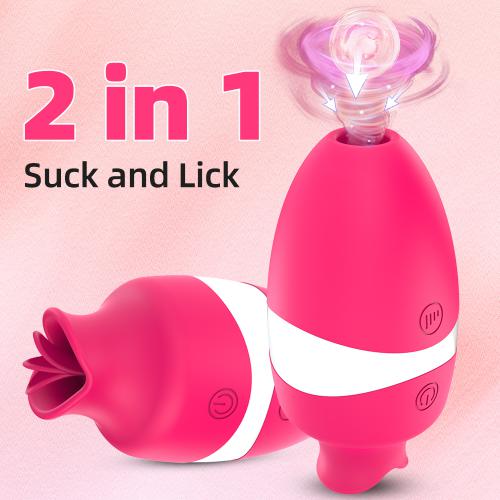 FairyKiss Tongue Licking and  Sucking Vibration Sex Toy G Spot Women Mini Vibrator Sexual Pleasure Tools Messager