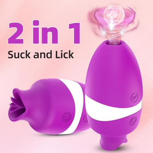 FairyKiss Tongue Licking and  Sucking Vibration Sex Toy G Spot Women Mini Vibrator Sexual Pleasure Tools Messager