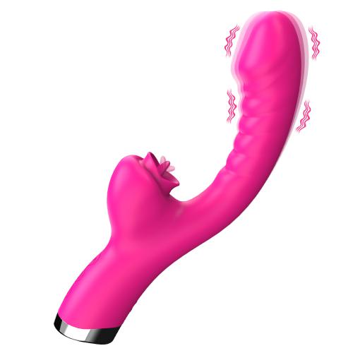 FairyKiss Waterproof G Spot  Nipple Anal Clitoral Massager  for Women10  Vibrating & Tongue Licking Modes Vibrator