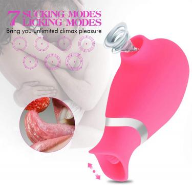 Female Clitoral Sucking Tongue Vibrator Rechargeable Waterproof Women Vibrating and Sucking Toys