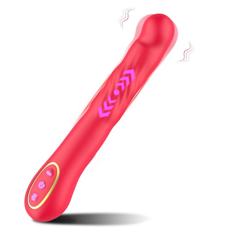 Female Masturbation Clit Nipple Vaginal Stimulation Massager Silicone Flexible Peristaltic Thrusting G Spot Vibrator for Women