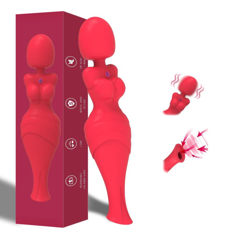 Female Sucker Vibrator Sexual Pleasure Tools Wand Massager G-Spot Clitoral Stimulator Wand Sucking Clitoris Vibrators for Women