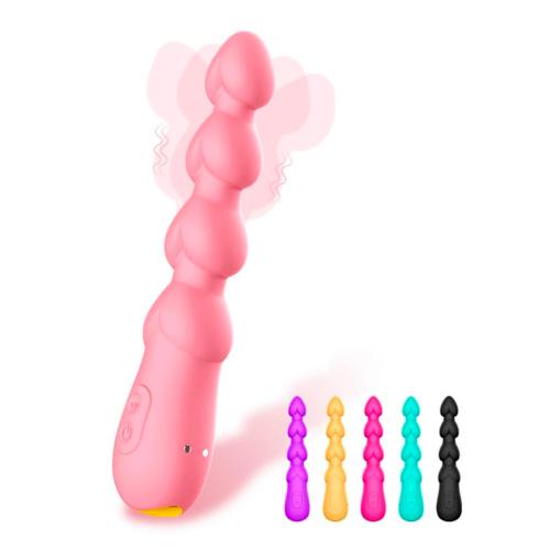 Fully Waterproof Beads Style Vibrating Anal Butt Plug G-spot Massager Silicone Sexual Tools Anal Beads Vibrator for Woman Men