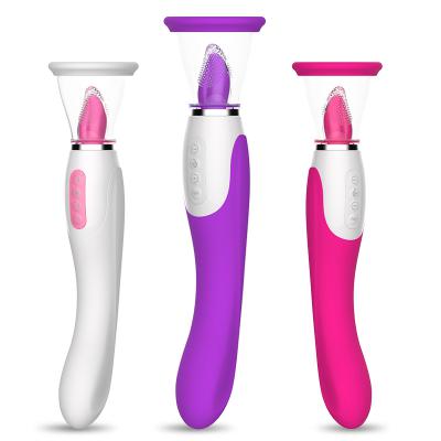 Heating Nipple Sucker Tongue Licking Clitoris Stimulator Vagina Sucking Vibrator for Women Orgasm Masturbator