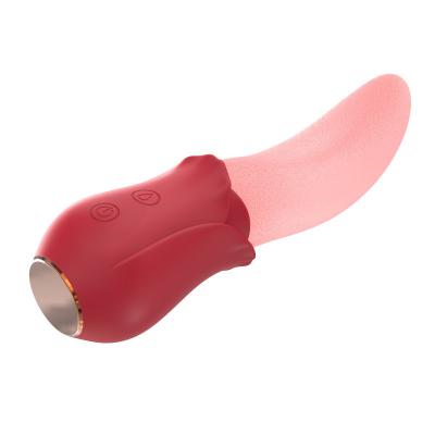 High Frequency Shock Vibrating G-Spot Clitoral Clit Stimulation Licking Tongue Vibrator Sex Toys for Woman Women Vaginal Pussy
