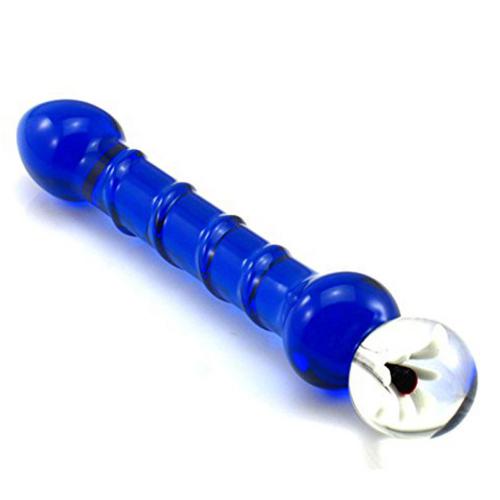 Hot Vagina G-Spot Masturbation Blue Diamond Glass Sex Toys Femme Sex Anal Plug Butt for Men