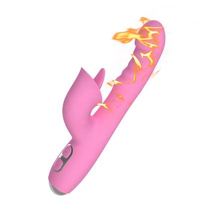 KRSJJ Shock Dildo Rabbit Vibrators G Spot Clitoris Vaginal Stimulator Tongue Licking Massager Sex Toys for Women