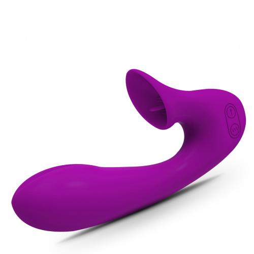 KRSJJ Silicone ABS Super Vibration and Tongue Licking Sex tory Vibrator for Women