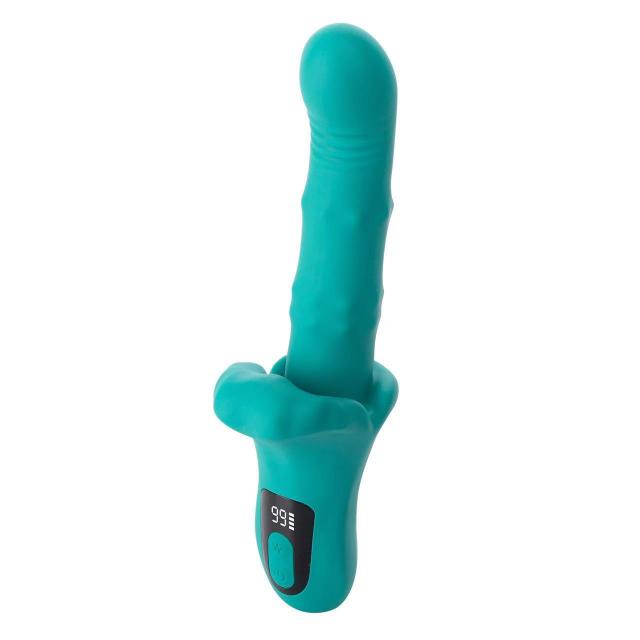LCD Display Anal Nipple Vaginal Stimulating Thrusting Swing Wiggling G Spot Dildo Clitoral Vibrator Adult Sex Toy for Women Men