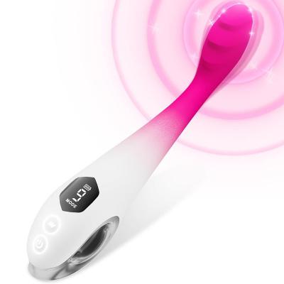 LCD Display Flexible Massage Stick Vibrator Sex Toy Nipple Clitoral Stimulation Finger Shaped G-spot Clitoris Vibrator for Women