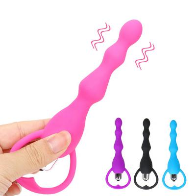 Long Anal Beads Vibrator Butt Plug Adult Erotic Product