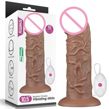 Lovetoy Waterproof Strong Suction 10.5 Inch XXL PVC Dildo Sex Toys Realistic Huge Big Penis Vibrating Dildo for Women and Men