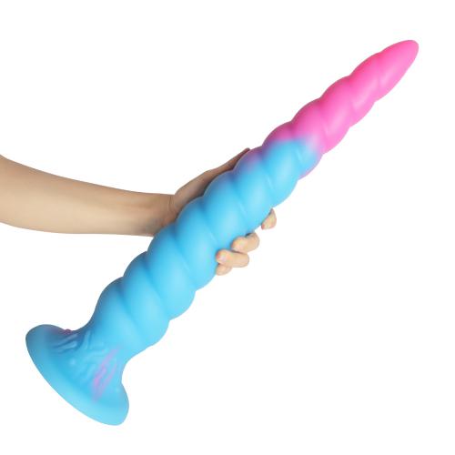 Luminous Fantasy Anal Sex Toys for Men and Women Long Butt Plug Dildo With Strong Suction Cup