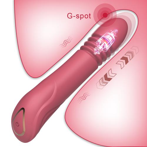 Massager Female Masturbation Sex Toy G-Spot Clitoral Vibrator Automatic up Down Thrusting Retractable Dildo Vibrator for Women