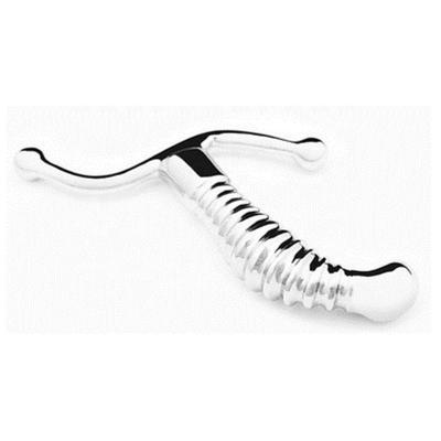 Metal Anal Masturbator Stainless Steel Butt Beads Massager Plug