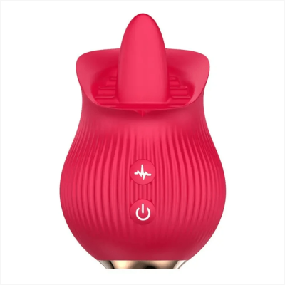 Mini Rose Vibrator Clitoris Stimulation Female Vaginal Pussy Masturbation Sex Toys Rose Licking Vibrator with Tongue for Women