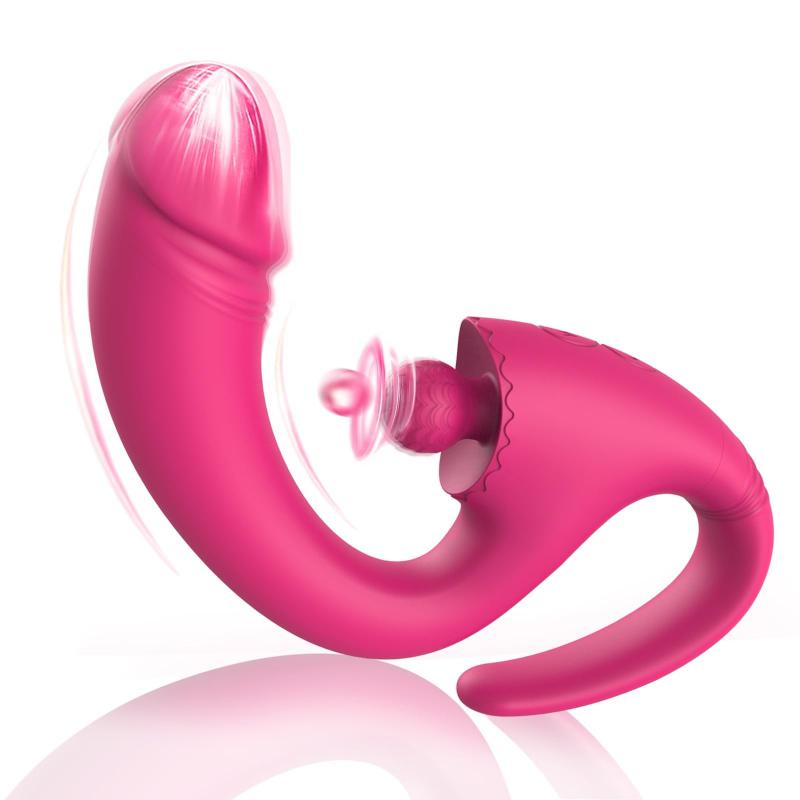 Multiple Stimulation Clitoral G Spot Realistic Vibrating Dildo Licking Vibrators Adult Sex Toy for Women Masturbation